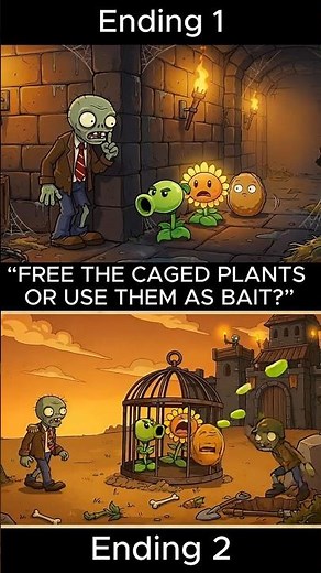 Free the caged plants or use them ? 🔓🧟‍♂️ Plants vs Zombies