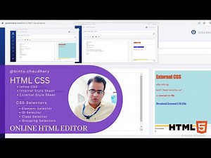 HTML CSS in Punjabi | CSS #Selectors | Inline Internal External | Online HTML Editor | CSPunjab.Com