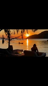 Enjoying a beautiful sunset on lake Malawi | Travel with Mervis