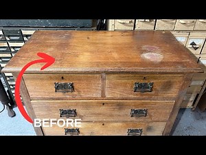 Antique Oak Chest of Drawers Restoration | Refinishing Furniture