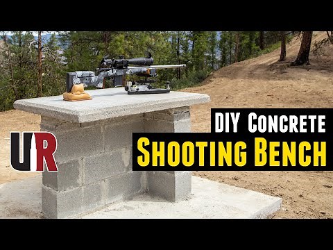 DIY Concrete Shooting Bench and Slab for Under $300