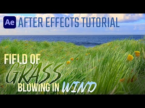 3D Field of Grass Blowing in Wind - AI & After Effects Tutorial