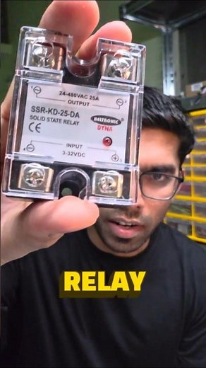 How to control heavy machines using electronically operated switch. SSR. Solid state relay.