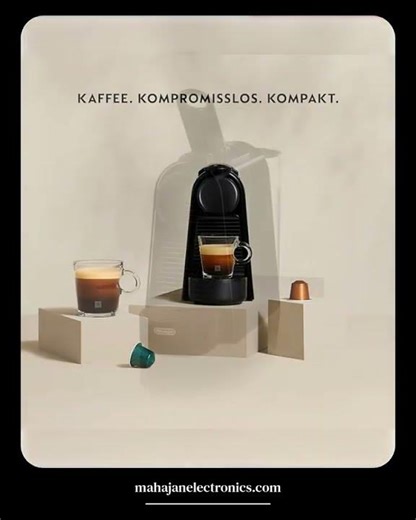 Nespresso Essenza Mini Espresso Machine by De'Longhi, 1370W, Compact Manual Coffee Maker with Reu...