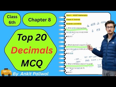 📘 Class 6 Maths | Chapter 8 Decimals | NCERT MCQ 2026🎯 By Ankit Paliwal