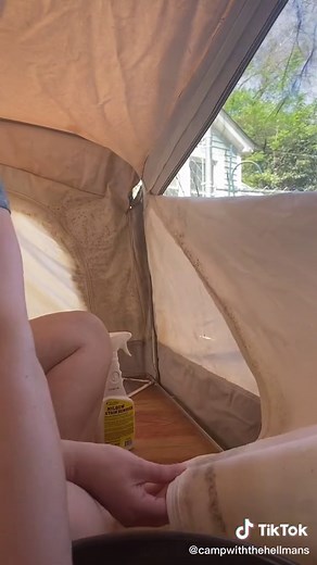 Cleaning Canvas: Removing Mildew from Pop-Up Camper DIY