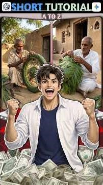 Free AI Video Generator Se Viral Leaf Human Sculpture AI Video Kaise Banaye 😱🔥#leafart #shorts