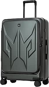 Acer Predator Street-Style Luggage 25-Inch Luggage Bag | Silent Dual-Row Wheels | Front-Opening Design | Large Storage Compartments | TSA Approved Lock | Matte Gray