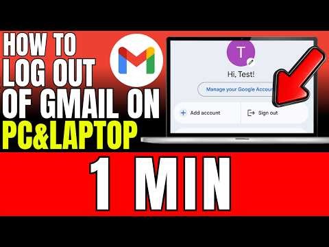 How To Log Out Of Gmail On PC Or Laptop (2026)