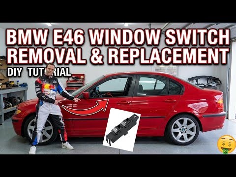 BMW E46 WINDOW SWITCH REMOVAL & REPLACEMENT1999 2000 2001 2001 2002 2003 2004 2005 2006