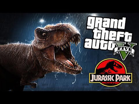 GTA 5 mods: The intense Jurassic World T-Rex attack