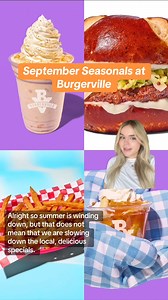 2.3K views · 19 reactions | "September seasonals sneak peek!   Get ready for Spiced Peach Cobbler, Shakes and Sundaes, the return of the OKTOBERFEST BURGER and more! Which one are you ordering first? #Burgerville #PNWFoodie #pdx #pnw #instafood #goodfood #Oktoberfest " | Burgerville | Facebook