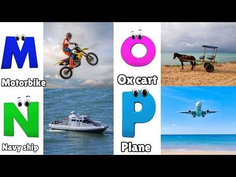 ABC Song Phonics, Transportation Song, ABC Song, Alphabet Educational Song A to Z for kids