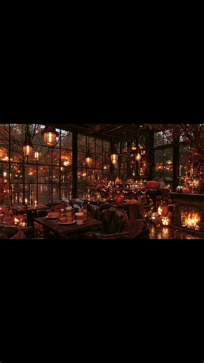 Pumpkin Spice Coffee Shop Ambience 🍂☕ Cozy Autumn Jazz