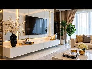Top 300 Luxury TV Wall Mount Stand & Floating Unit Ideas 2026 | Living Room Interior Design Trends