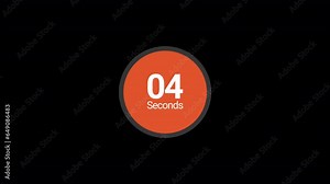 Circle countdown timer 10 seconds animation from 10 to 0 seconds, 10 Seconds countdown, Countdown timer