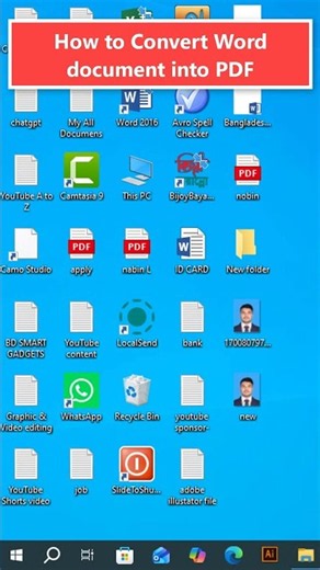 Convert Word document into PDF