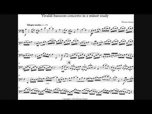 Vivaldi bassoon concerto in e minor study