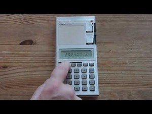 Sharp EL-640 - set time and date