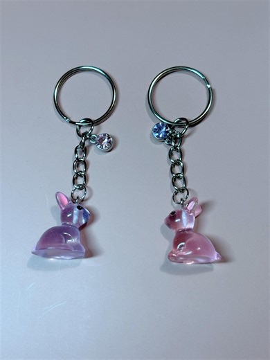 Pink & Purple Matching keychains