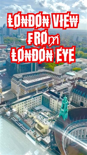London from Above – Epic View from the London Eye! 🎡#shorts #travel
