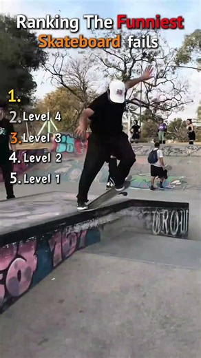 Ranking Funniest Skateboard Fails #skateboarding #funny #failcompilation #shorts