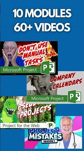 Microsoft Project Foundations Course #shorts