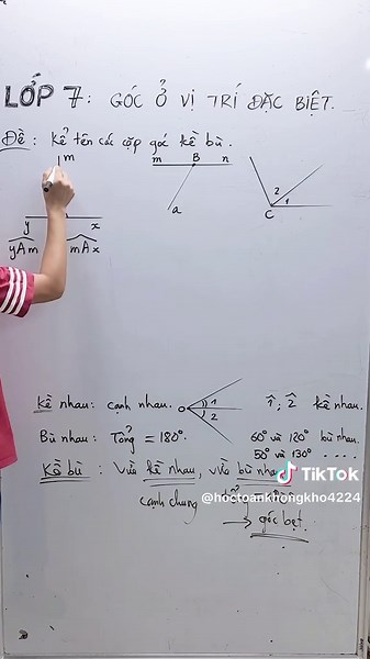 Góc Kề Bù Toán Lớp 7 - Bài Tập Siêu Cơ Bản