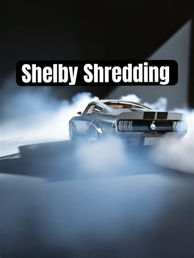 Mustang Shelby GT500 shredding its tyres as it marks its territory. ￼