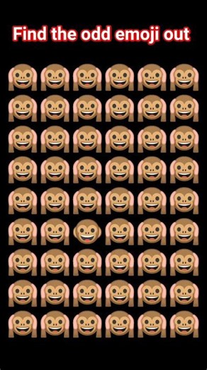 Find the Odd Emoji Out 😄💩👻 | Emoji Quiz Challenge | #ShortsChannel