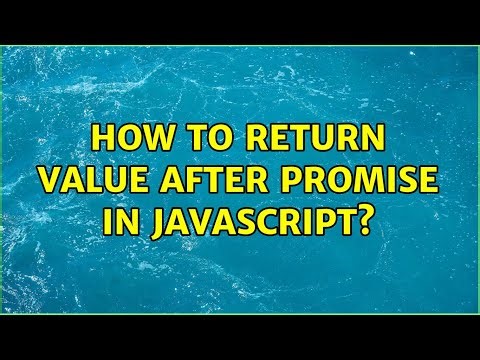 How to return value after promise in javascript?