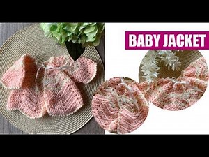 HOW TO CROCHET THIS PREMATURE BABY JACKET - EASY AND FAST - BY LAURA CEPEDA