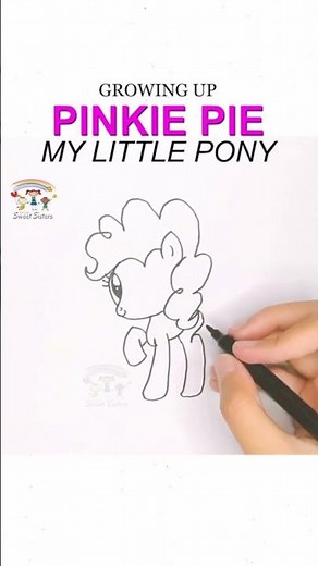 How to Draw Pinkie Pie Growing Up | My Little Pony