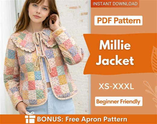 Jacket Sewing Pattern for Women | Coat Pattern | Sewing Patterns | Quilted Jacket Pattern | Women Sewing Pattern Coat | Beginner Jacket - Etsy Canada