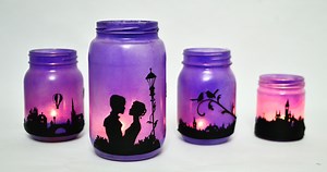 Romantic Evening Mason Jar Lanterns