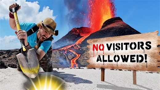 Discovering treasures on volcano island!