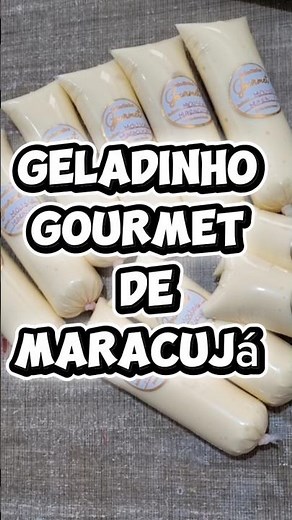 Geladinho Gourmet de Maracujá #geladinhogourmet #receita