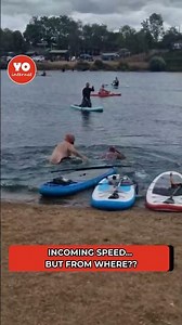 Peaceful Paddleboarding Turns Into Hilarious Double Wipeout!