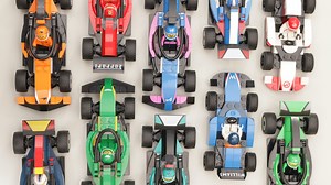 Comparing all 10 teams across the LEGO City Formula 1 cars