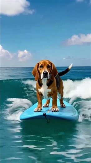 Buddy the Surfing Beagle