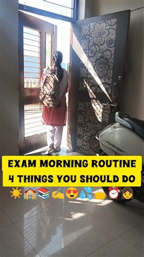 4 Things You Should Do In Exam Morning For School🏫🎒#shorts #ytshorts #school #afterschool #exam#tips