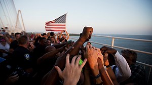 Thousands march across Charleston bridge in powerful display of unity