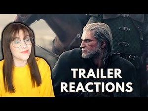 BLIND Reaction to Witcher 3 trailers!
