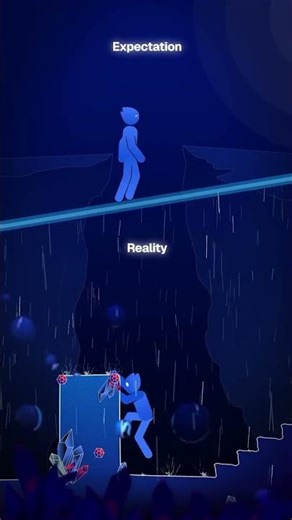 Expectations vs reality #humanpsychology #mindset #lifefacts #psychology #animation