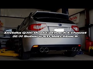 Deft Motion | Invidia Q300 Catback Exhaust for 08-14 Subaru STI Hatchback