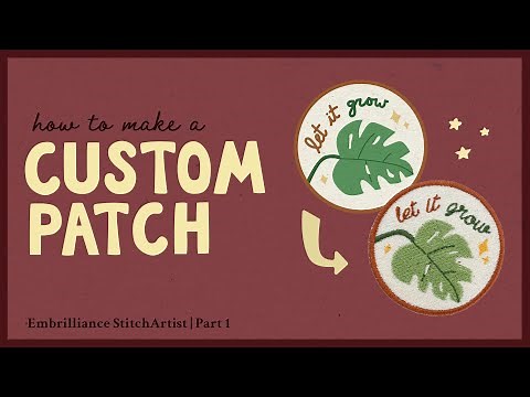 How to Digitize a Custom Patch Design | Applique & Satin Border | Embrilliance StitchArtist