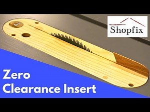 Zero Clearance Table Saw Insert