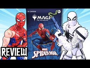Marvel Legends Magic The Gathering Spider-Man & Agent Anti-Venom Action Figure Review & Pack Opening