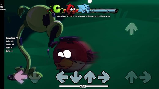 FNF超级优质错误化豌豆小鸟(BF推条我是改了的，正常我过不去)