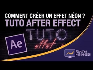 Comment créer un effet néon sur after effect ? - Tuto Motion Design